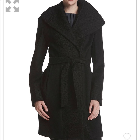 calvin klein wool wrap coat